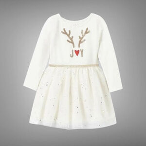 Cat & Jack Holiday Reindeer Dress Size 2T